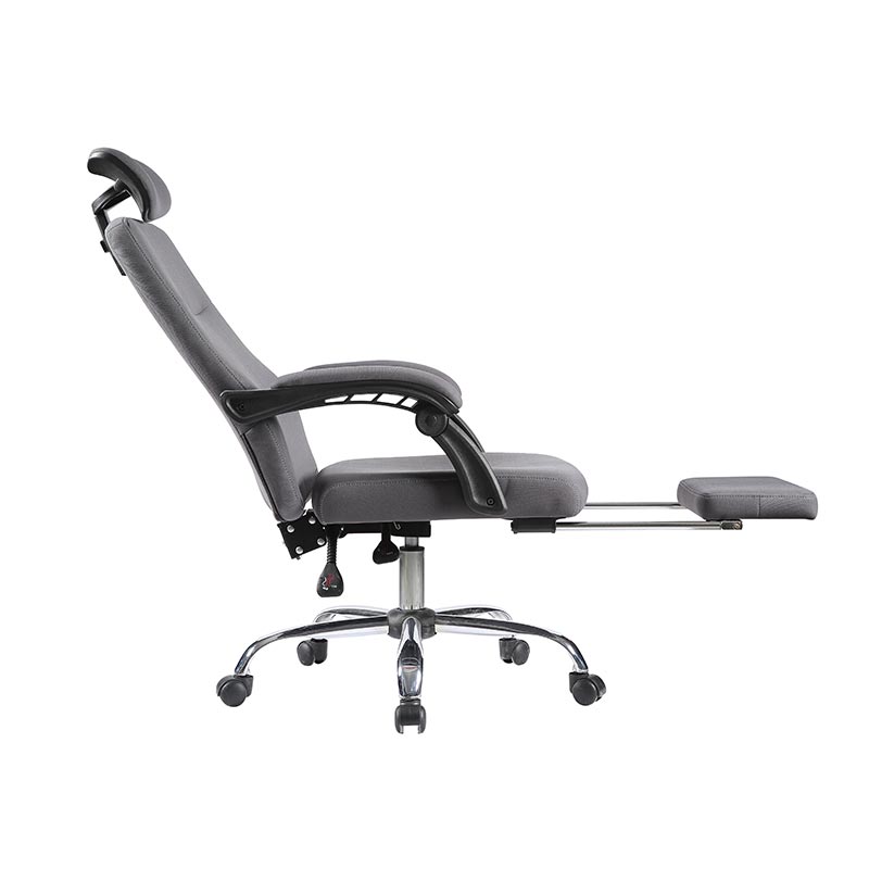XL-3338 Silla de oficina reclinable lino gris